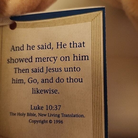 Charming Plush Bear with Bow - Picture 8 of 11